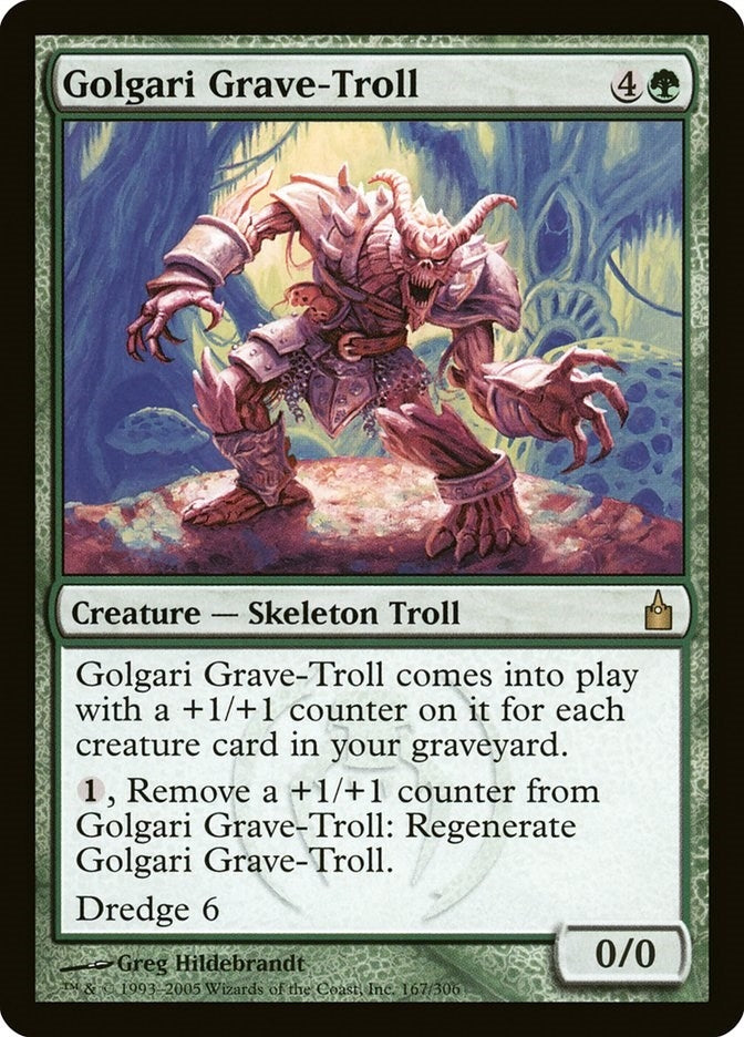 Image for Golgari Grave-Troll (Ravnica: City of Guilds) (167) - Magic: The Gathering