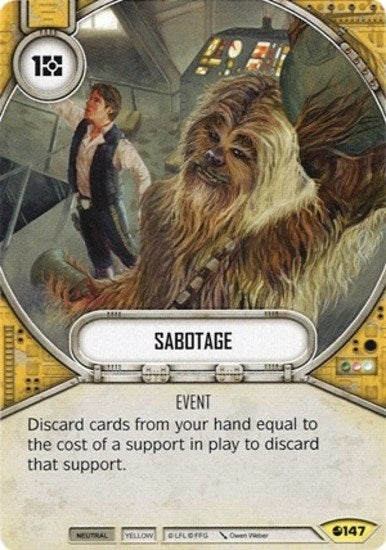 Image for Sabotage (Spirit of Rebellion) (147) - Star Wars: Destiny
