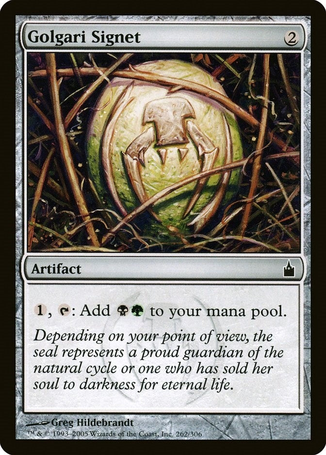 Image for Golgari Signet (Ravnica: City of Guilds) (262) - Magic: The Gathering