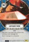 Image for Lightsaber Throw (Spirit of Rebellion) (72) - Star Wars: Destiny