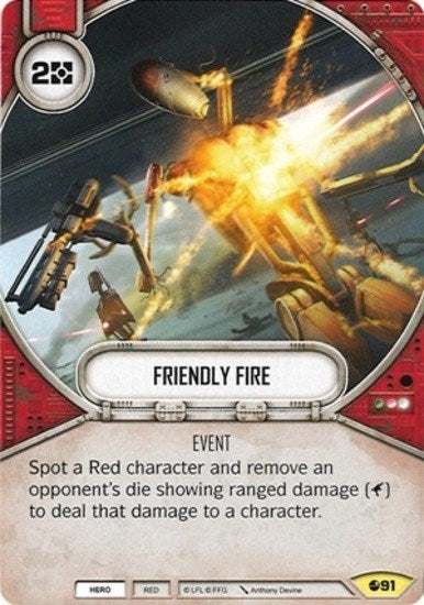 Image for Friendly Fire (Spirit of Rebellion) (91) - Star Wars: Destiny
