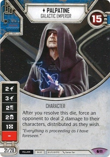Image for Palpatine - Galactic Emperor (Spirit of Rebellion) (11) - Star Wars: Destiny