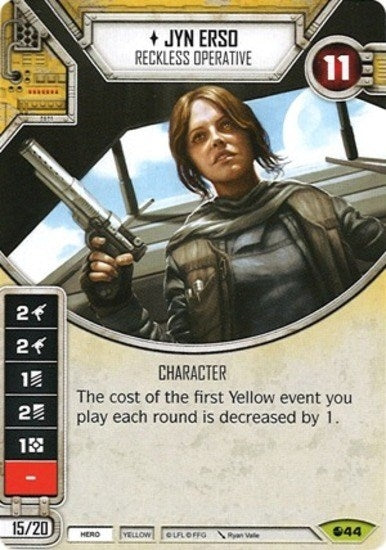 Image for Jyn Erso - Reckless Operative (Spirit of Rebellion) (44) - Star Wars: Destiny