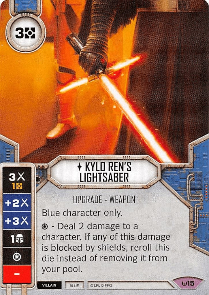 Image for Kylo Ren's Lightsaber (Card Only) (Awakenings) (15) - Star Wars: Destiny