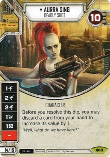 Image for Aurra Sing - Deadly Shot (Card Only) (Spirit of Rebellion) (18) - Star Wars: Destiny