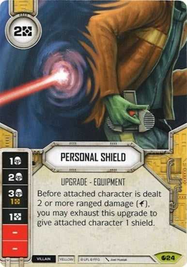 Image for Personal Shield (Card Only) (Spirit of Rebellion) (24) - Star Wars: Destiny