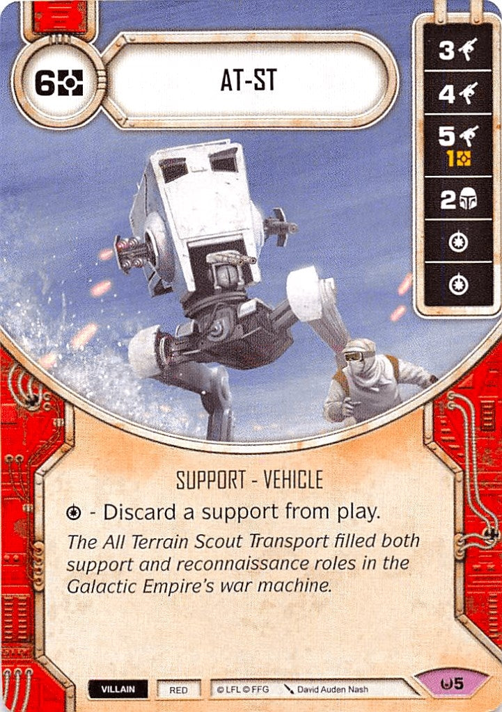 Image for AT-ST (Card Only) (Awakenings) (5) - Star Wars: Destiny