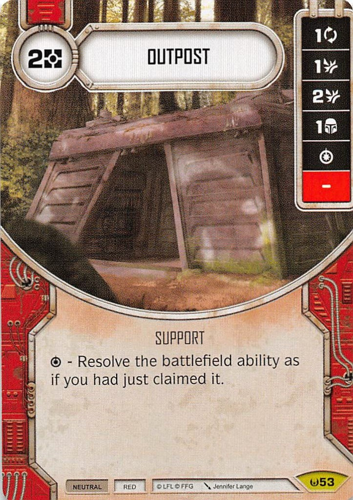 Image for Outpost (Card Only) (Awakenings) (53) - Star Wars: Destiny