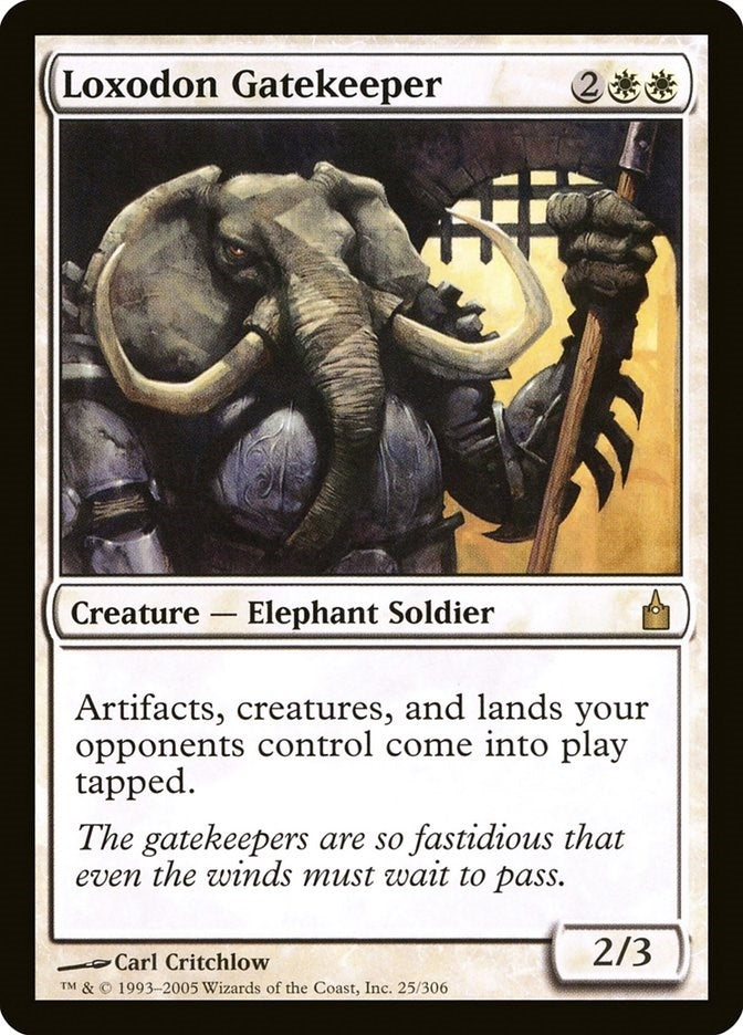 Image for Loxodon Gatekeeper (Ravnica: City of Guilds) (25) - Magic: The Gathering