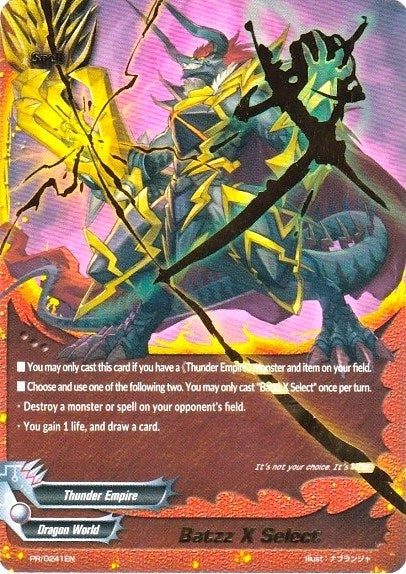 Image for Batzz X Select (Promo Cards) (PR/0241EN) - Future Card BuddyFight