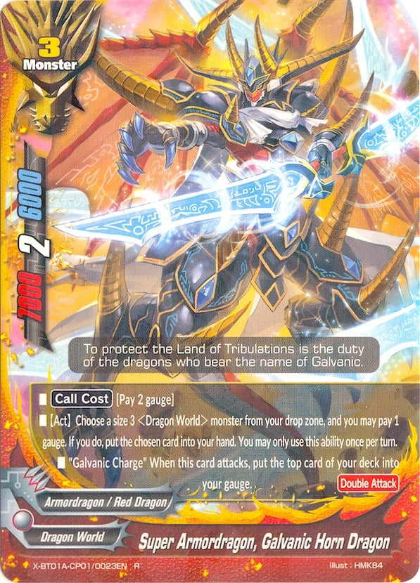 Image for Super Armordragon, Galvanic Horn Dragon (Crossing Generations) (X-BT01A-CP01/0023EN) - Future Card BuddyFight