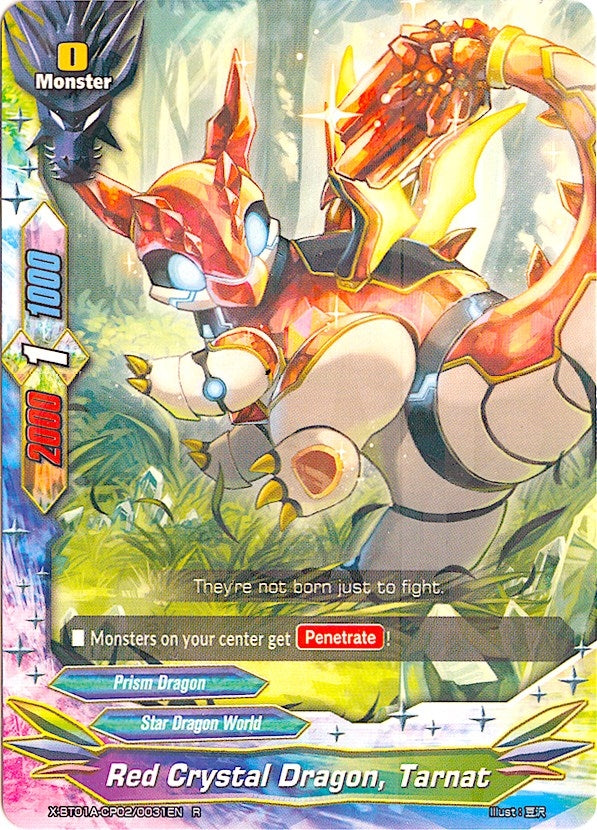 Image for Red Crystal Dragon, Tarnat (Crossing Generations) (X-BT01A-CP02/0031EN) - Future Card BuddyFight