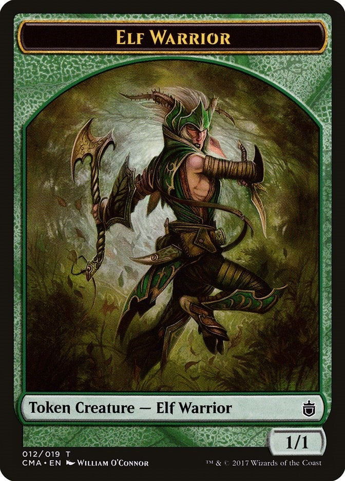 Image for Elf Warrior Token (012) (Commander Anthology) (12) - Magic: The Gathering