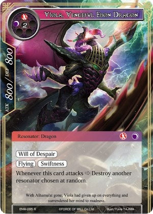 Image for Viola, Vengeful Ebon Dragon (Echoes of the New World) (ENW-095) - Force of Will
