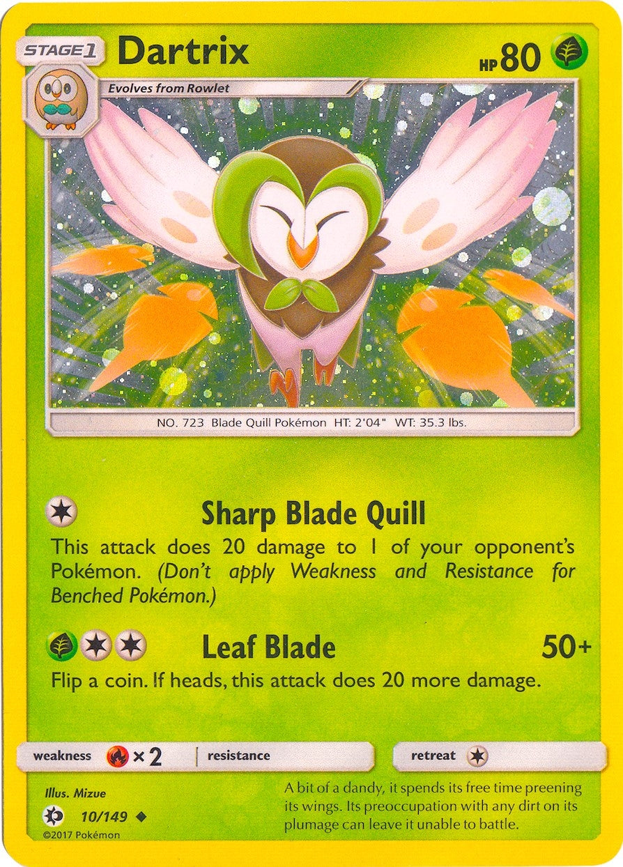 Image for Dartrix - 10/149 (Cosmos Holo) (Blister Exclusives) (010/149) - Pokemon