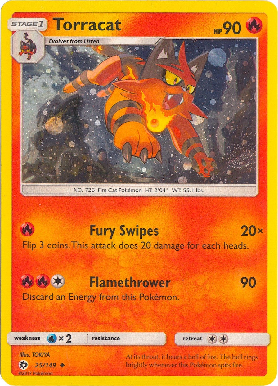 Image for Torracat - 25/149 (Cosmos Holo) (League & Championship Cards) (025/149) - Pokemon