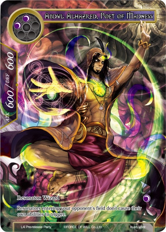 Image for Abdul Alhazred, Poet of Madness (Promo Cards) (L4 Pre-release Party) - Force of Will