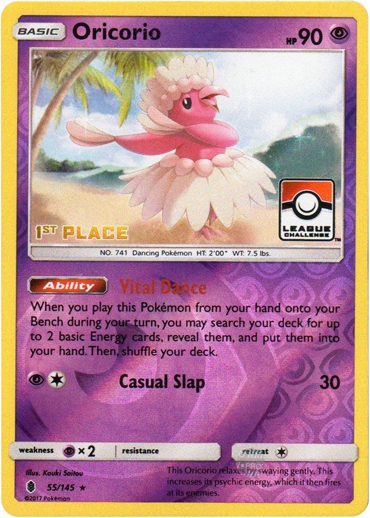 Image for Oricorio - 55/145 (League Challenge) [1st Place] (League & Championship Cards) (055/145) - Pokemon
