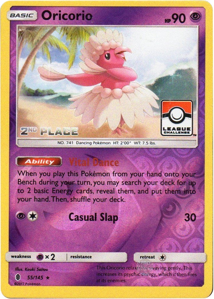 Image for Oricorio - 55/145 (League Challenge) [2nd Place] (League & Championship Cards) (055/145) - Pokemon