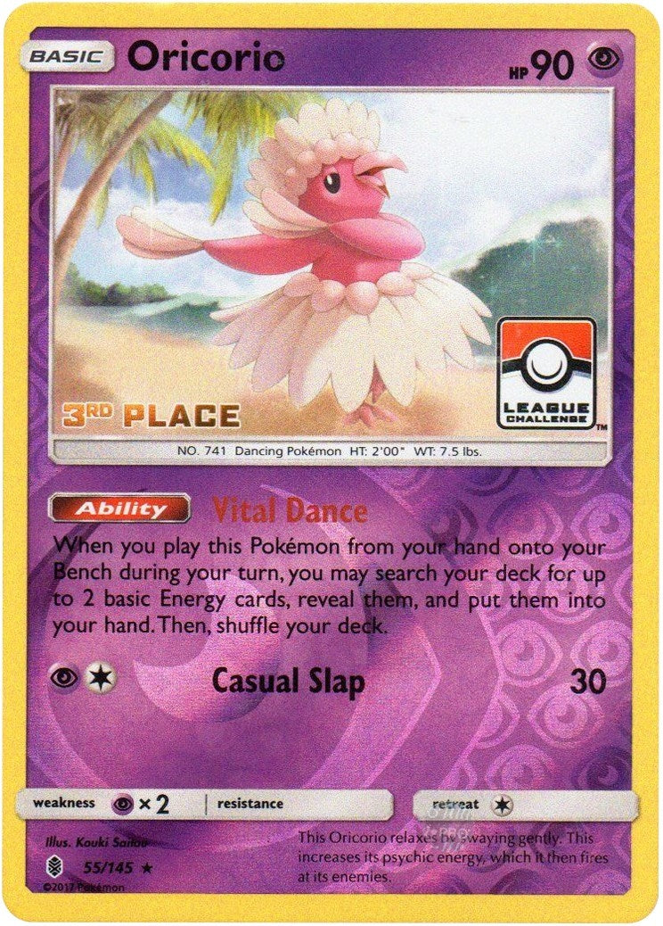 Image for Oricorio - 55/145 (League Challenge) [3rd Place] (League & Championship Cards) (055/145) - Pokemon