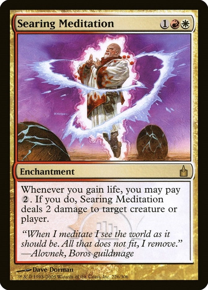 Image for Searing Meditation (Ravnica: City of Guilds) (226) - Magic: The Gathering