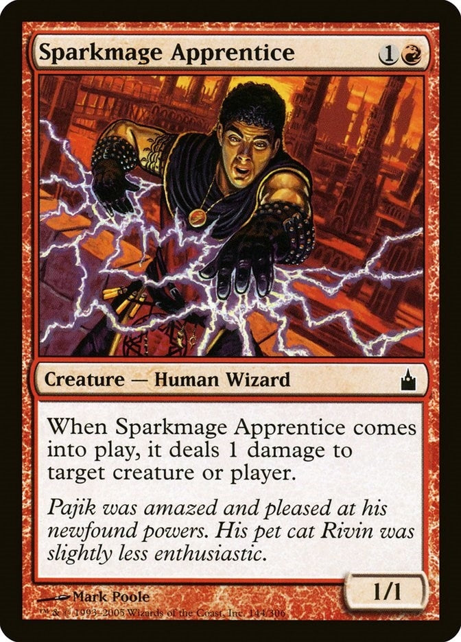 Image for Sparkmage Apprentice (Ravnica: City of Guilds) (144) - Magic: The Gathering