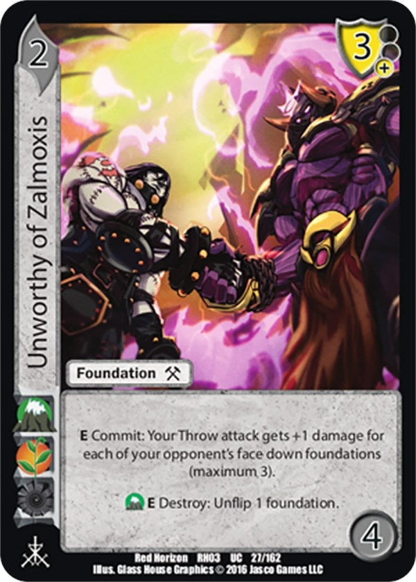 Image for Unworthy of Zalmoxis (Red Horizon: Blood Omen) (27) - UniVersus