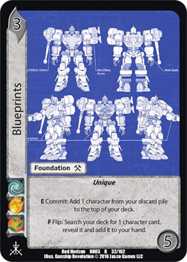 Image for Blueprints (Red Horizon: Blood Omen) (32) - UniVersus