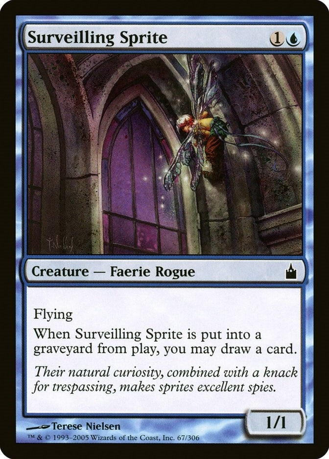 Image for Surveilling Sprite (Ravnica: City of Guilds) (67) - Magic: The Gathering