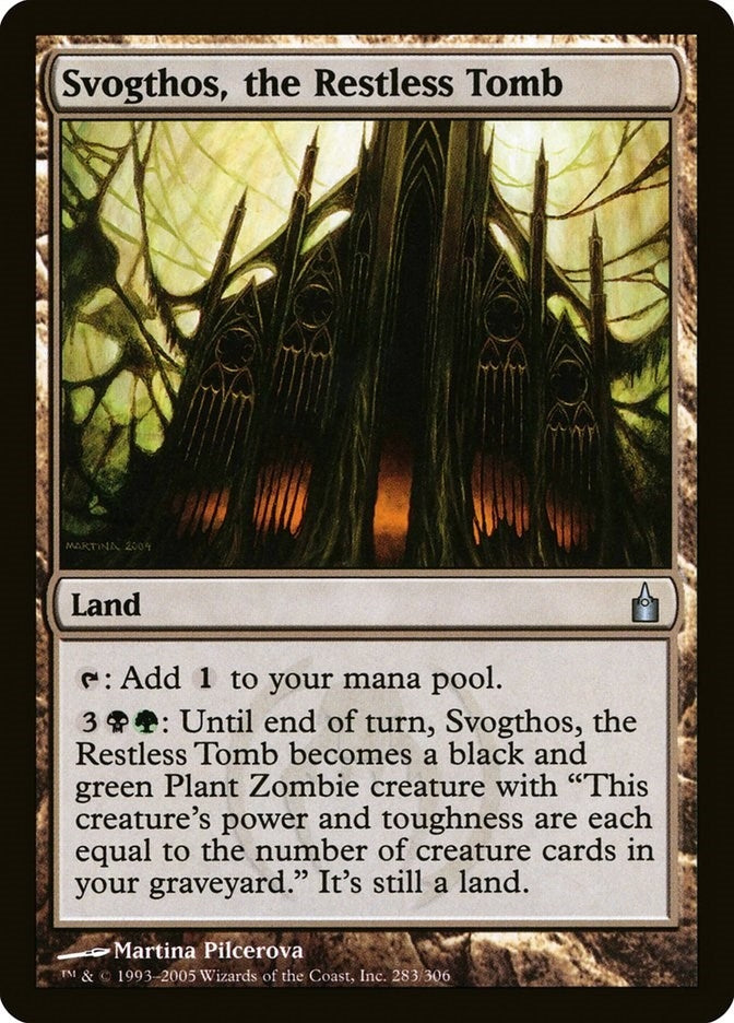 Image for Svogthos, the Restless Tomb (Ravnica: City of Guilds) (283) - Magic: The Gathering
