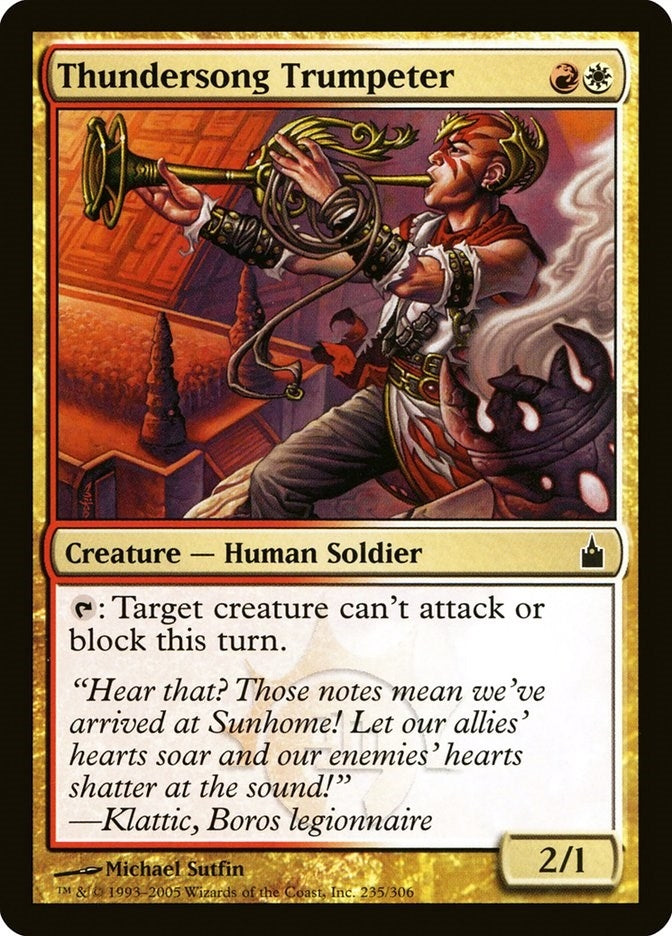 Image for Thundersong Trumpeter (Ravnica: City of Guilds) (235) - Magic: The Gathering