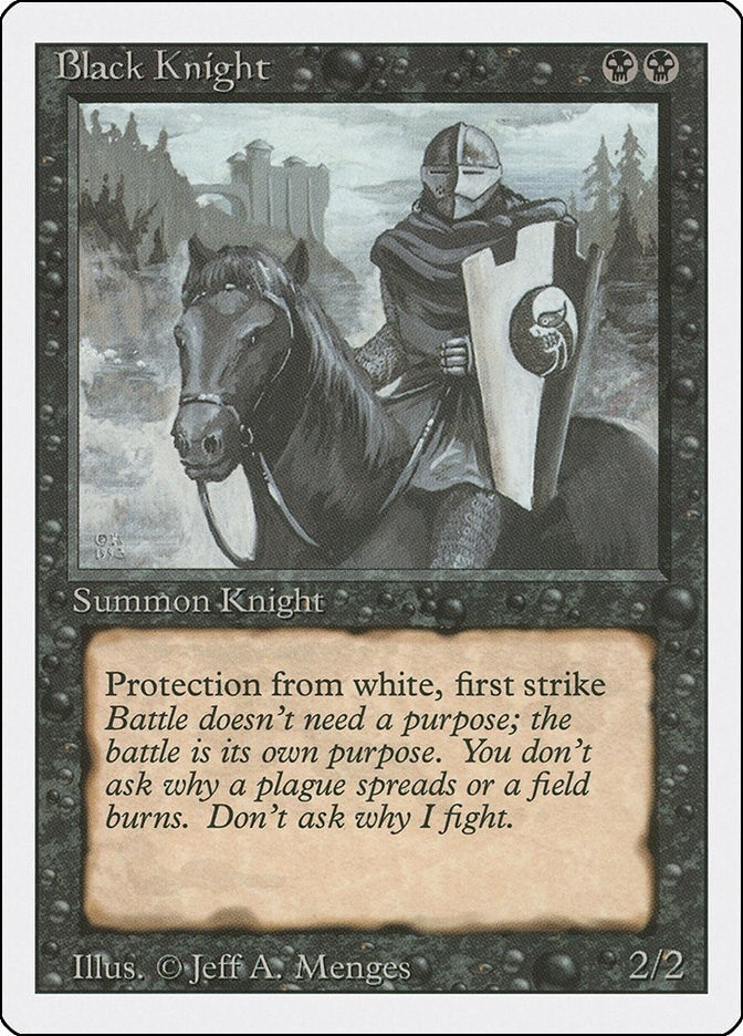Image for Black Knight (Revised Edition) - Magic: The Gathering
