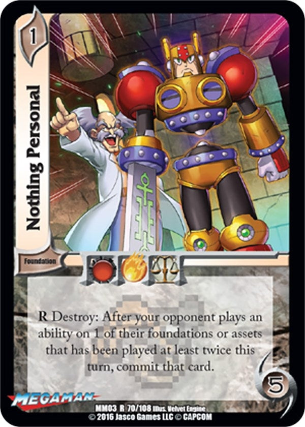 Image for Nothing Personal (Mega Man: Battle for Power) (70) - UniVersus
