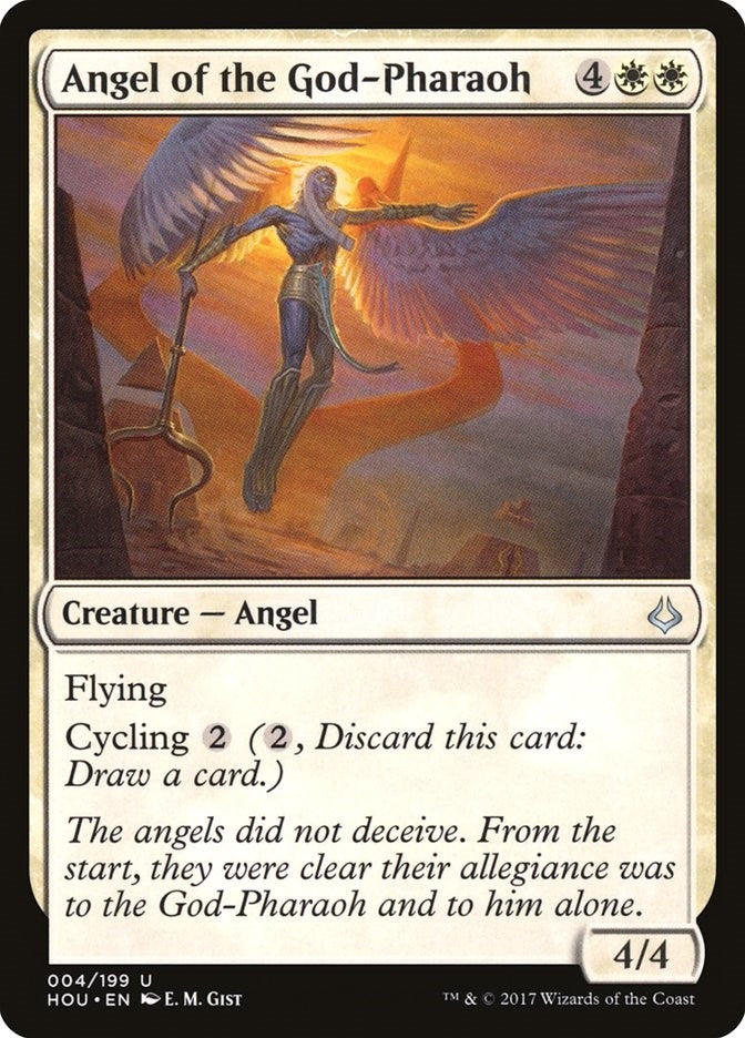 Image for Angel of the God-Pharaoh (Hour of Devastation) (4) - Magic: The Gathering