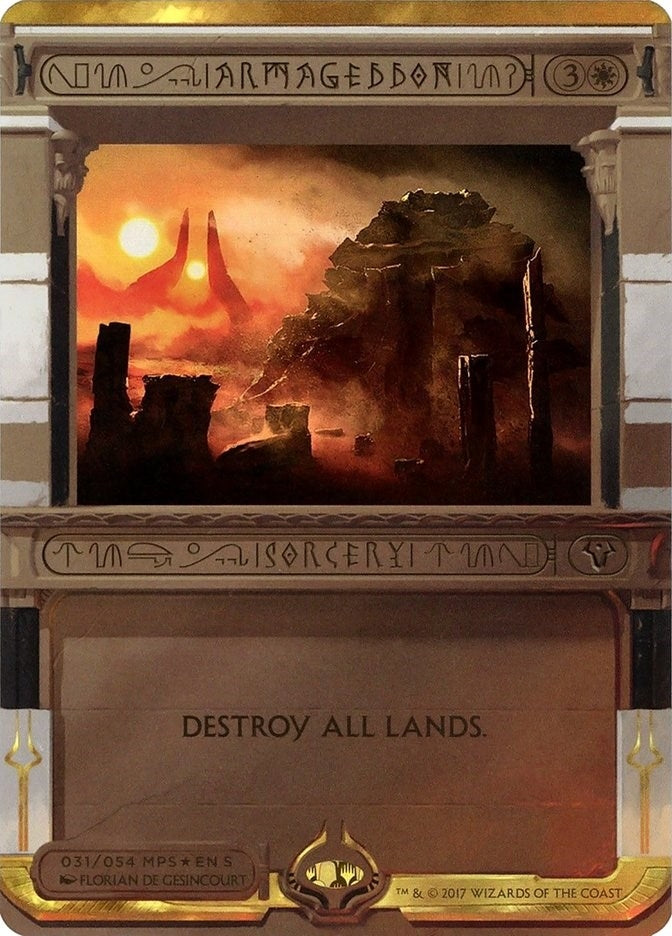 Image for Armageddon (Masterpiece Series: Amonkhet Invocations) (31) - Magic: The Gathering