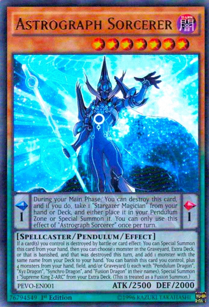 Image for Astrograph Sorcerer (Pendulum Evolution) (PEVO-EN001) - YuGiOh