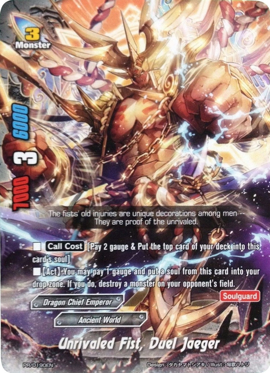 Image for Unrivaled Fist, Duel Jaeger (Promo Cards) (PR/0190EN) - Future Card BuddyFight