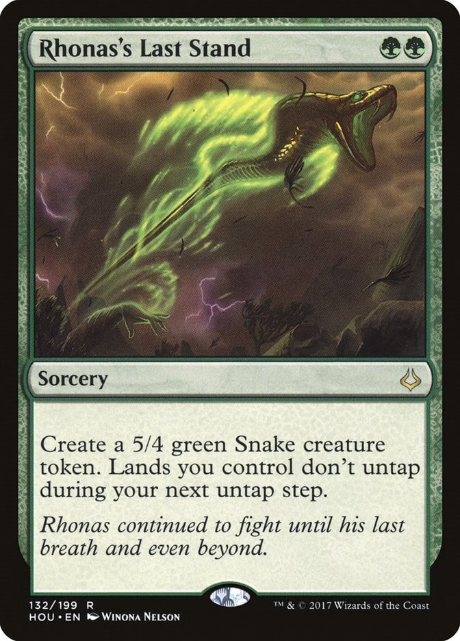 Image for Rhonas's Last Stand (Hour of Devastation) (132) - Magic: The Gathering