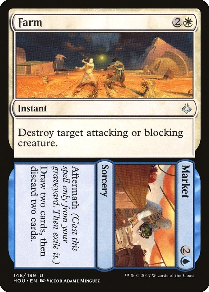 Image for Farm // Market (Hour of Devastation) (148) - Magic: The Gathering