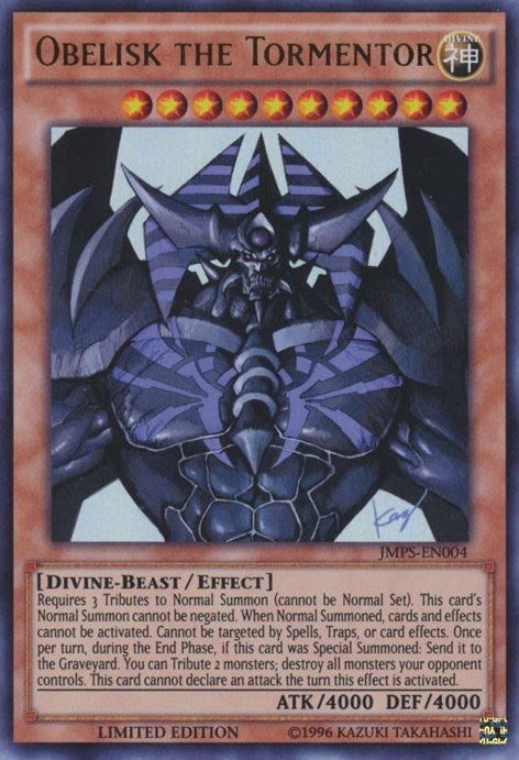 Image for Obelisk the Tormentor (JMPS-EN004) (Shonen Jump Magazine Promos) (JMPS-EN004) - YuGiOh