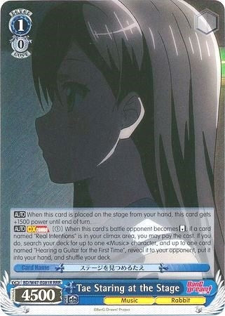 Image for Tae Staring at the Stage (RRR) (BanG Dream!) (BD/W47-E081R RRR) - Weiss Schwarz