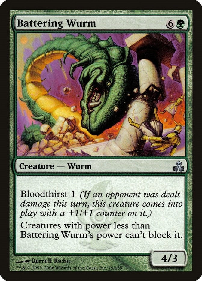 Image for Battering Wurm (Guildpact) (79) - Magic: The Gathering