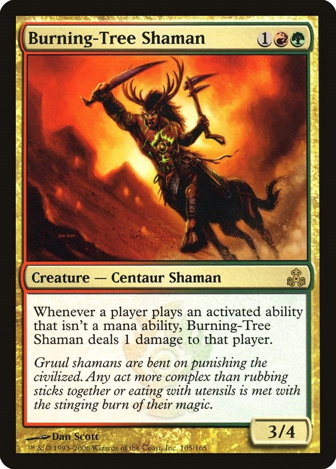 Image for Burning-Tree Shaman (Guildpact) (105) - Magic: The Gathering