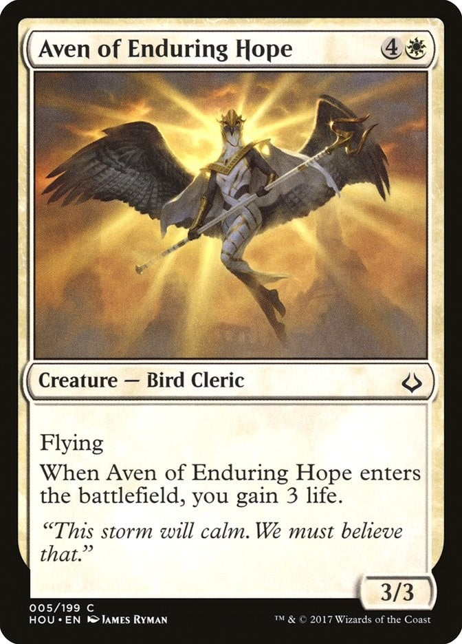 Image for Aven of Enduring Hope (Hour of Devastation) (5) - Magic: The Gathering