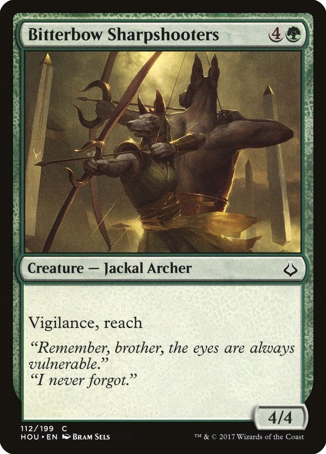 Image for Bitterbow Sharpshooters (Hour of Devastation) (112) - Magic: The Gathering