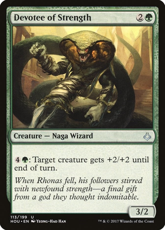 Image for Devotee of Strength (Hour of Devastation) (113) - Magic: The Gathering