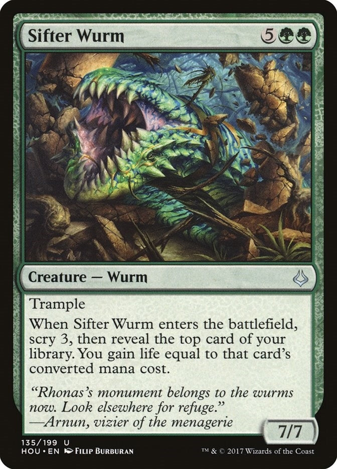 Image for Sifter Wurm (Hour of Devastation) (135) - Magic: The Gathering