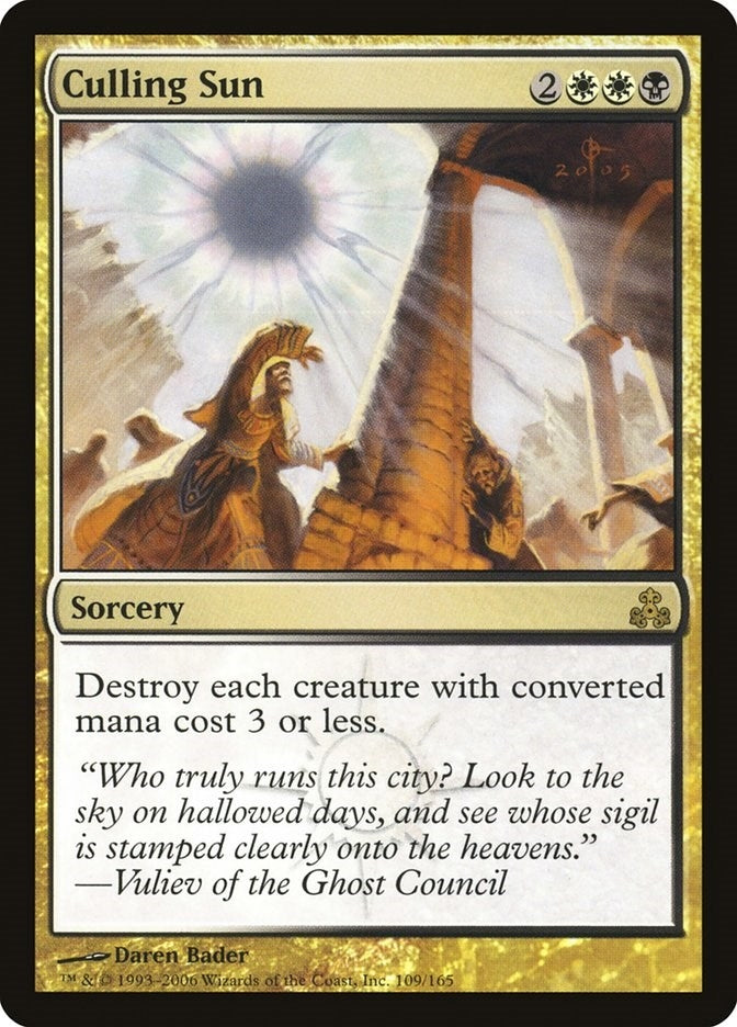 Image for Culling Sun (Guildpact) (109) - Magic: The Gathering