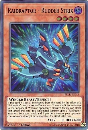 Image for Raidraptor - Rudder Strix (Battles of Legend: Light's Revenge) (BLLR-EN014) - YuGiOh
