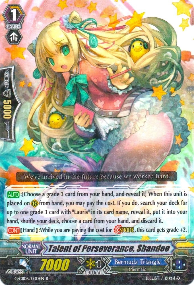 Image for Talent of Perseverance, Shandee (G-CB05: Prismatic Divas) (G-CB05/030EN) - Cardfight Vanguard